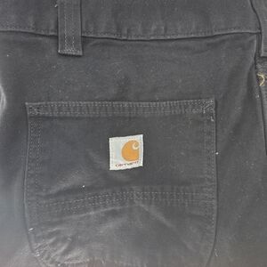 Carhartt Rugged Flex Relaxed Fit Canvas Pants 102291-001 Mens Size 48x32 Black